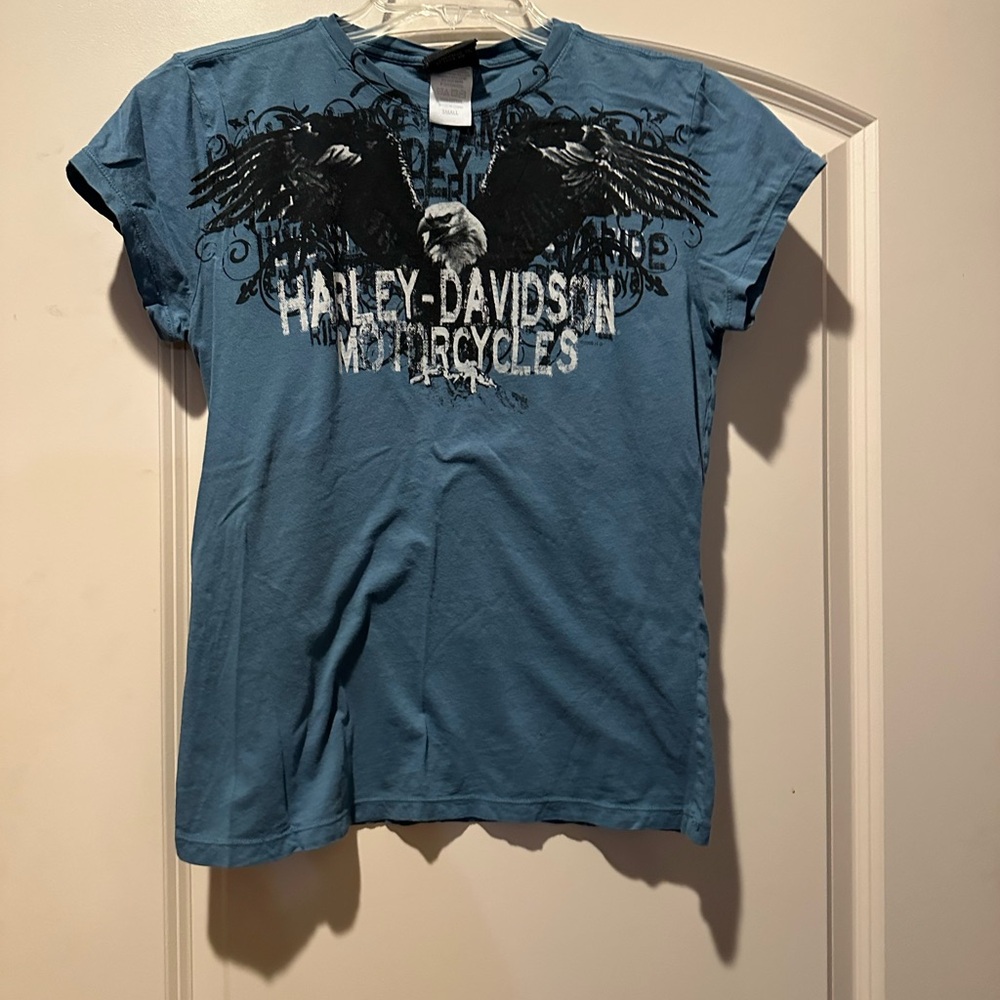 Harley-Davidson Black and Blue Tee